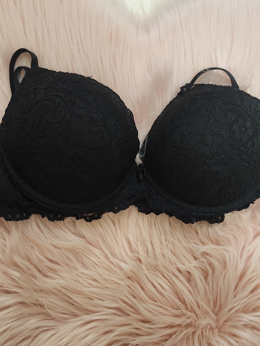 PRE-LOVED SMART & SEXY FLORAL LACE EXTREME PUSH-UP BRA-38B